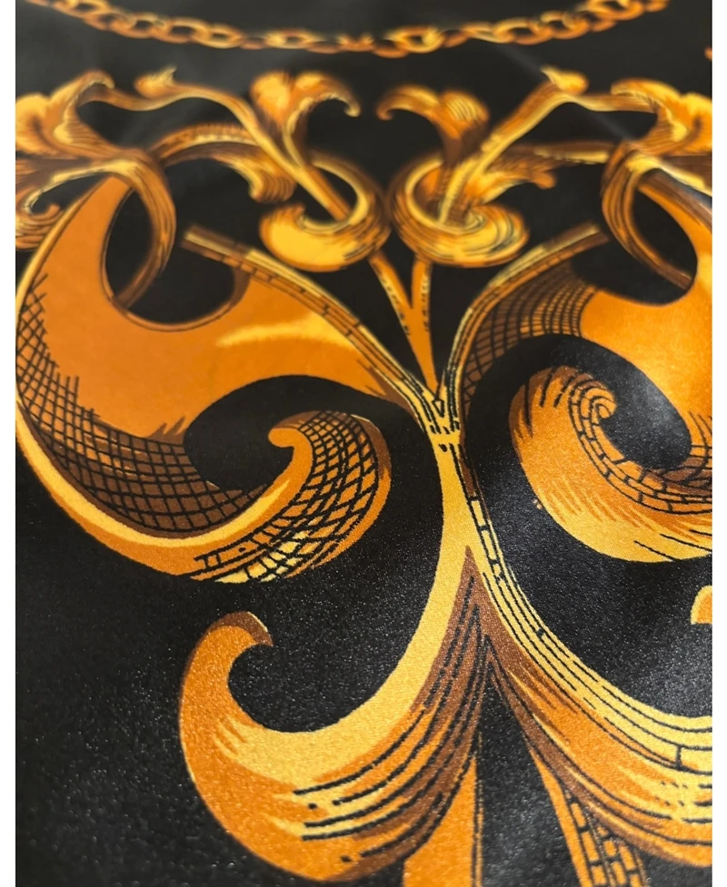 Marcus Adler Chain Print Satin Square Scarf