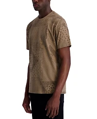 Karl Lagerfeld Paris Men's Bandana Print T-Shirt
