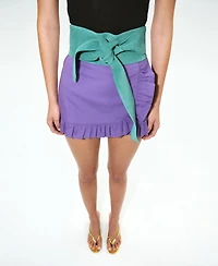 Mango Women's Short Ruffled Skirt