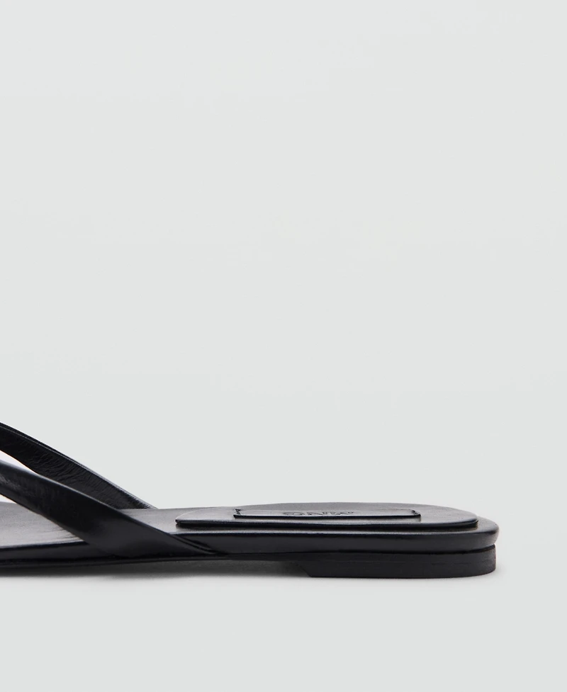 Mango Women's Leather Strap Sandals