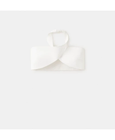 Mango Women's Wrap Crop Top