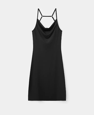 Mango Women's Open Back Midi Dress