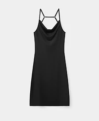 Mango Women's Open Back Midi Dress