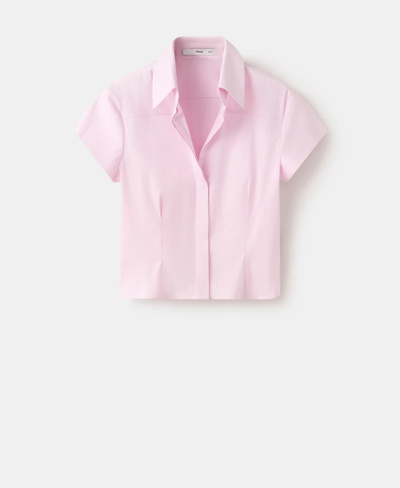 Mango Women's Fitted Cotton Shirt
