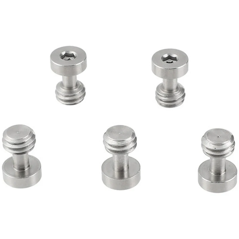 Camvate 3/8"-16 Male Thread Screw Adapter with Hexagon Socket Head, 5-Pack