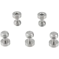 Camvate 3/8"-16 Male Thread Screw Adapter with Hexagon Socket Head, 5-Pack