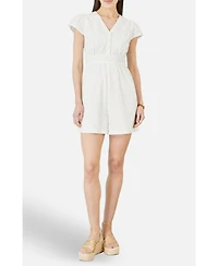 Yumi Women's Cotton Broderie Anglaise Playsuit