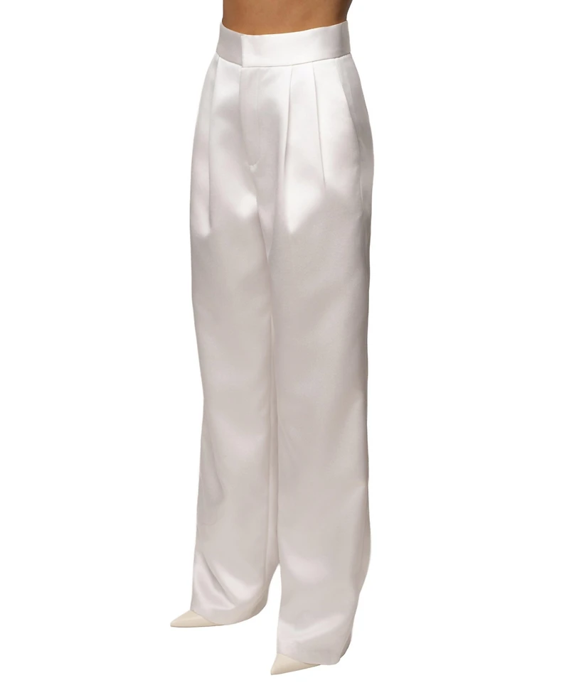 Jluxlabel Women's City Nights Satin Trouser