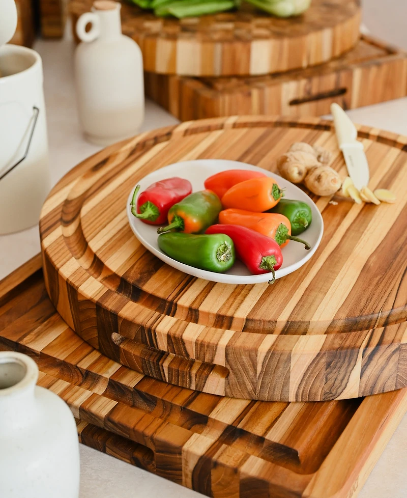 Teakhaus Traditional 18" Round Carving Board
