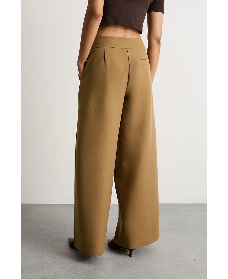 Warehouse Women's Premium Wide Leg Tailored Trousers