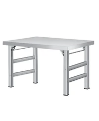 gaomon Stainless Steel Folding Table- Commercial Work Table for Home, Kitchen, Restaurant, Camping Outdoor 520 lbs Load Stainless Steel Workstation
