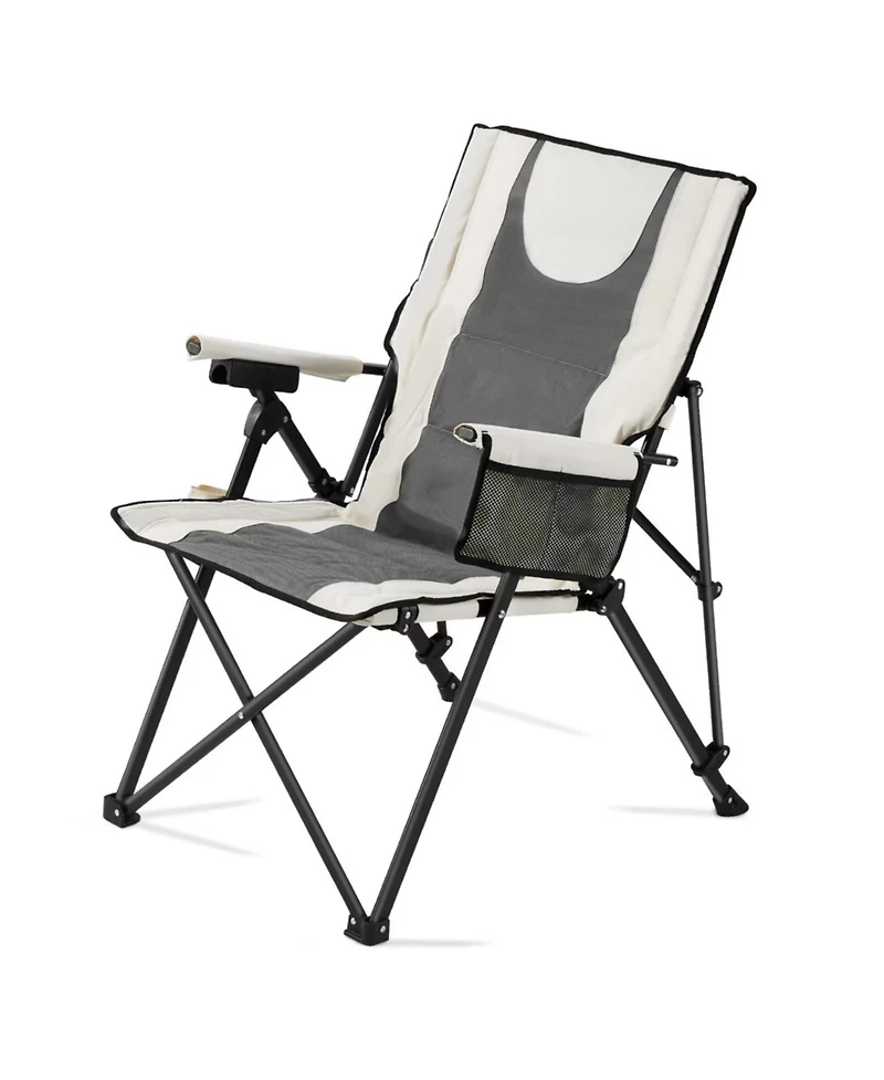 Yiortwo Heated Camping Chair with 3 Heat Settings, High Back Folding Outdoor Chair
