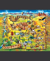 SunsOut Arizona Map 1000 piece Jigsaw Puzzle for Adults