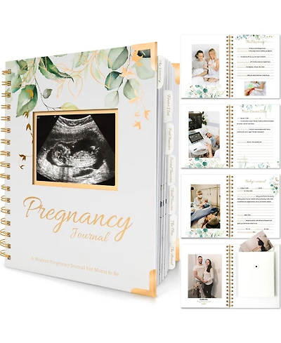 KeaBabies Pregnancy Journal Memory Book: Inspire, 90 Pages Hardcover Book, Journals for First Time Moms