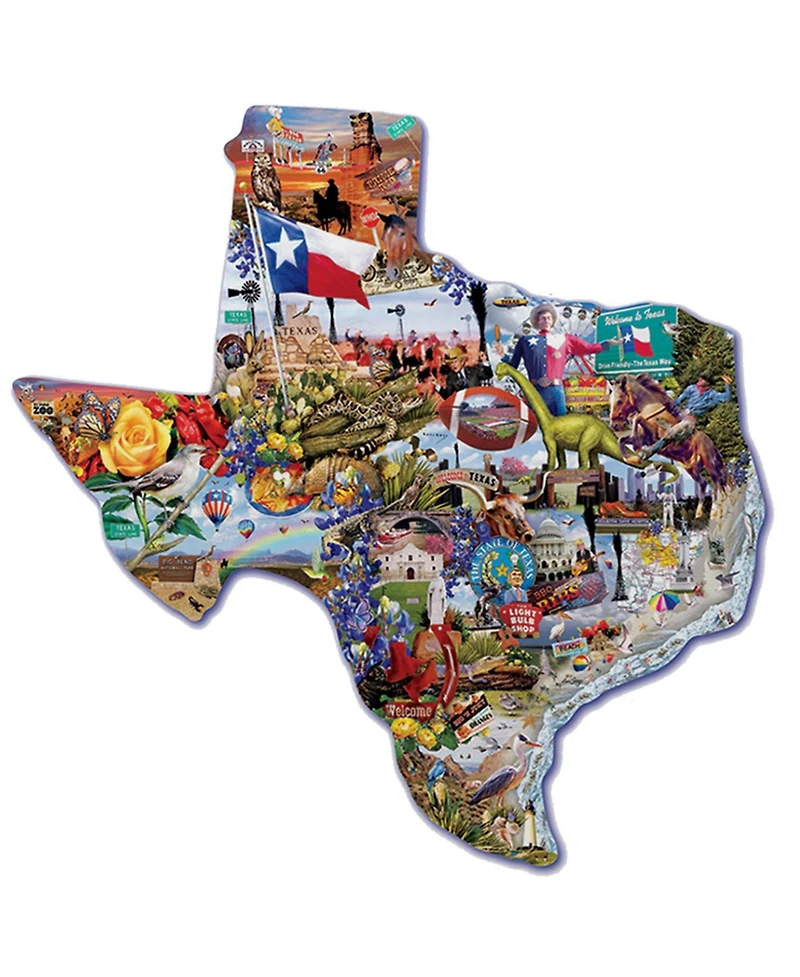 SunsOut Welcome To Texas 1000 Piece Jigsaw Puzzle For Adults Special Shape