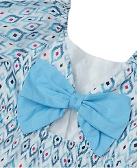 Lands' End Girls Short Sleeve Bow Dress