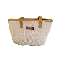Sawa Sawa Calm Waters Handmade Sisal Straw Work/Office Tote Bag