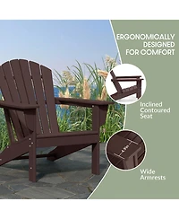 WestinTrends 12 Piece Set Outdoor Adirondack Chair With Ottoman Side Table