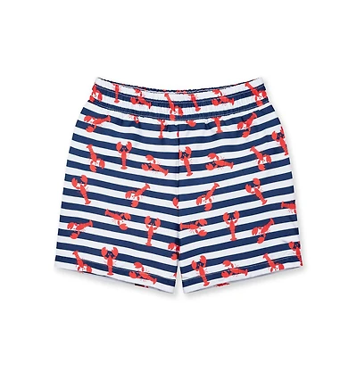 Florence Eiseman Little Boys Lobster Print Swim Trunk
