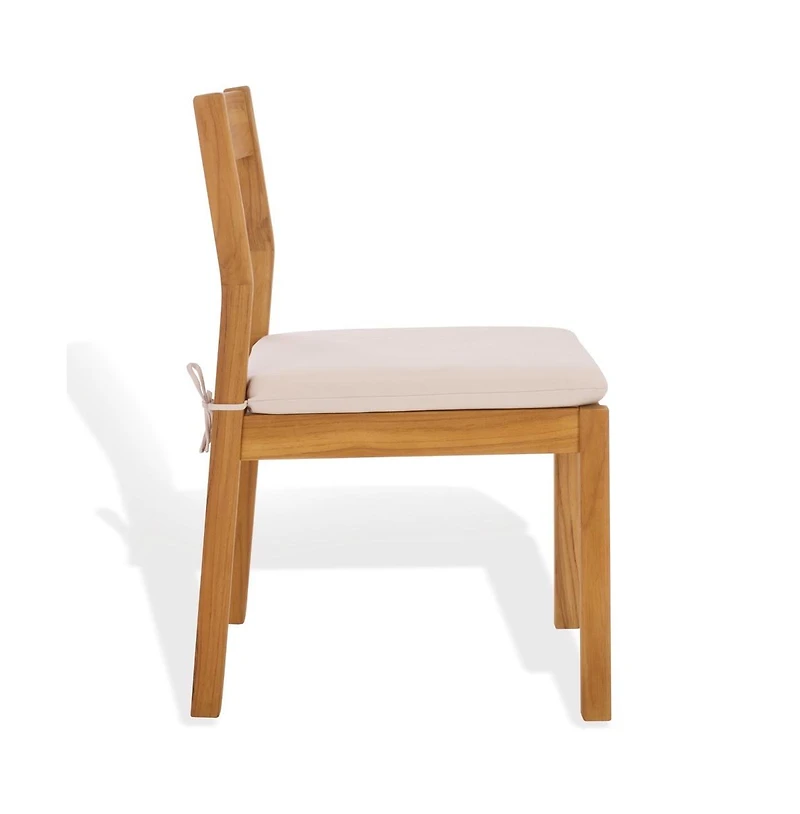 Augusta Home Mayaguana Teak Outdoor Dining Chair (Set of 2)