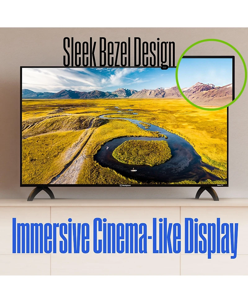 Westinghouse 32" Roku Smart Tv – 720p Hd Led with Wi-Fi, Flat Screen Compatible with Apple HomeKit, Alexa, Google Assistant