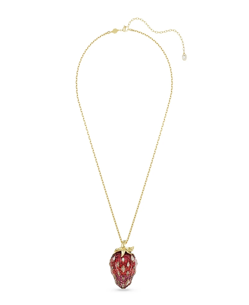 Swarovski Gold-Tone Plated Strawberry Pendant Necklace