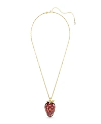 Swarovski Gold-Tone Plated Strawberry Pendant Necklace