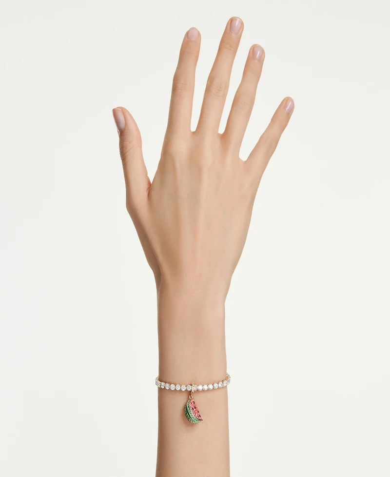 Swarovski Gold-Tone Plated Watermelon Slice Charm