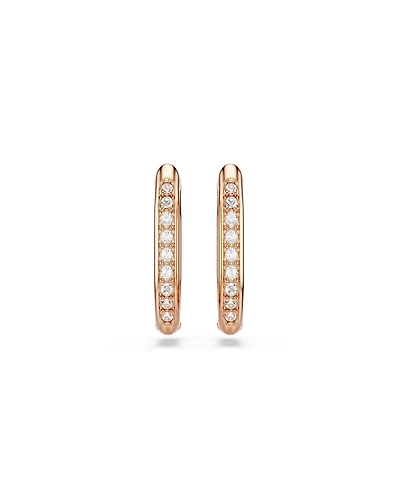 Swarovski Rose Gold-Tone Geometric Hoop Earrings