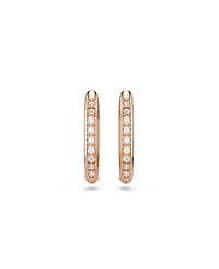 Swarovski Rose Gold-Tone Geometric Hoop Earrings