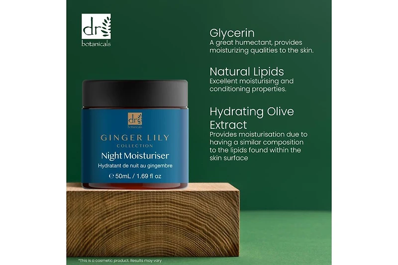 Dr. Botanicals Gingerlily Night Moisturiser 50milliliter