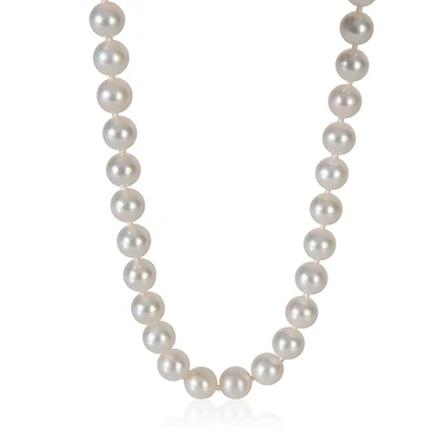 Pre-Owned Tiffany & Co White Gold Pearl Essential Necklace