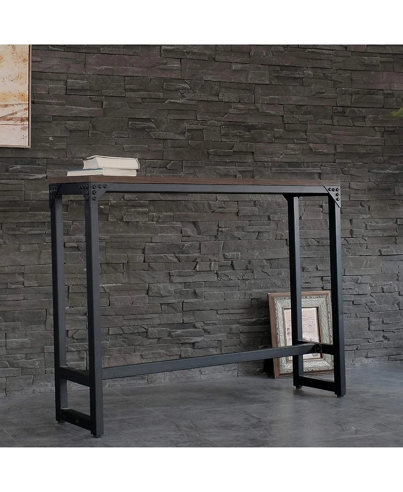 flynama Minimalist Industrial Bar Cocktail Logan Table