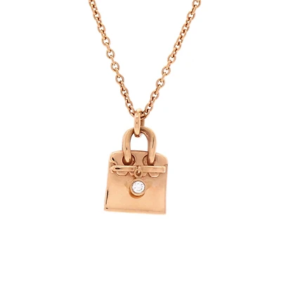 Pre-Owned HERMES Birkin Amulette Pendant Necklace