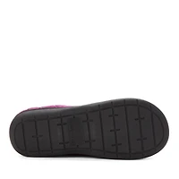 Dearfoams Women's Darcy Velour Clog With Quilted Cuff Slippers