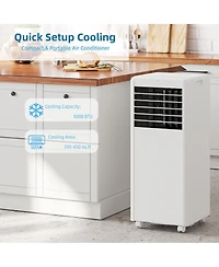 Xo 8000 Btu Portable Air Conditioner with Remote, 3-in-1 Cooling