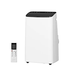 Xo 14,000 Btu Portable Air Conditioner with 3-in-1 Cooling, Dehumidifier and Fan, Remote, Hidden Handles and Window Kit