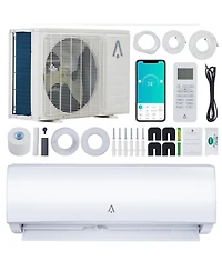 Xo 9000 Btu Mini Split Ac and Heat Pump, 19 SEER2 Inverter, WiFi and Alexa, 115V, Cools 450 Sq. Ft, Installation Kit