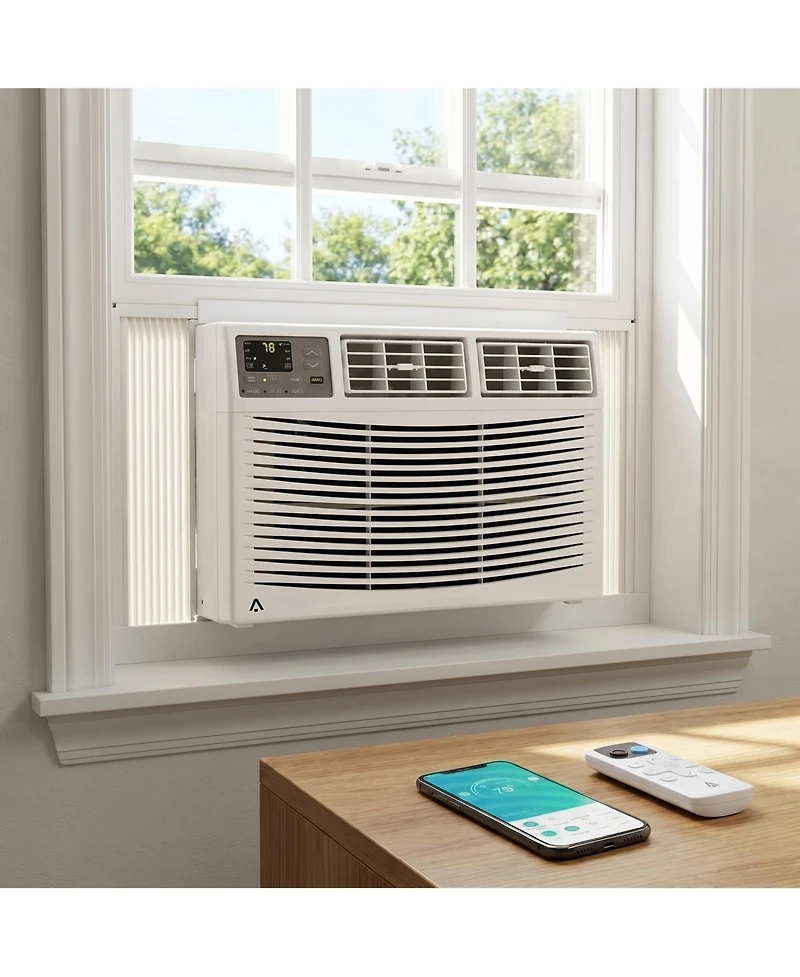 Xo 8000 Btu Window Air Conditioner, Remote Control and WiFi, with Heat, Rooms up to 350 Sq Ft