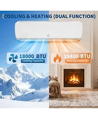 Xo 19 Seer 18000 Btu Mini-Split Air Conditioner, Cool Up to 1250 Sq. Ft, 230V