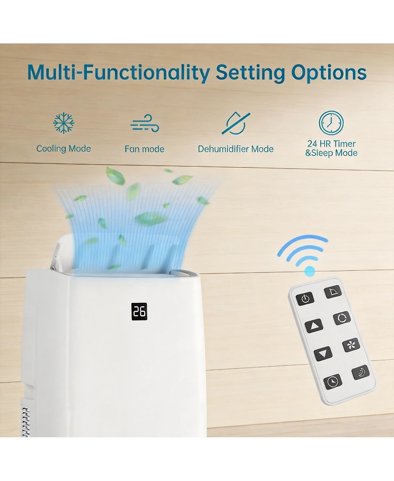 Xo 12,000 Btu Portable Air Conditioner, Cools up to 550 sq. ft.