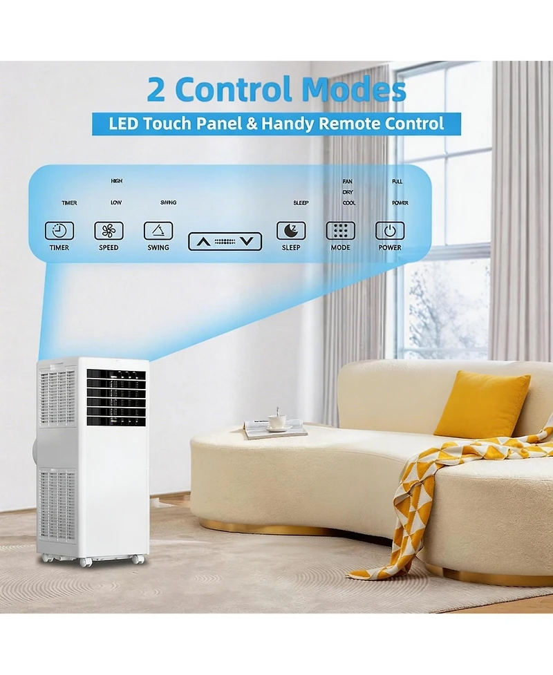 Xo 8000 Btu 3 in-1 Ac Unit, Cooling, Dehumidifier and Fan