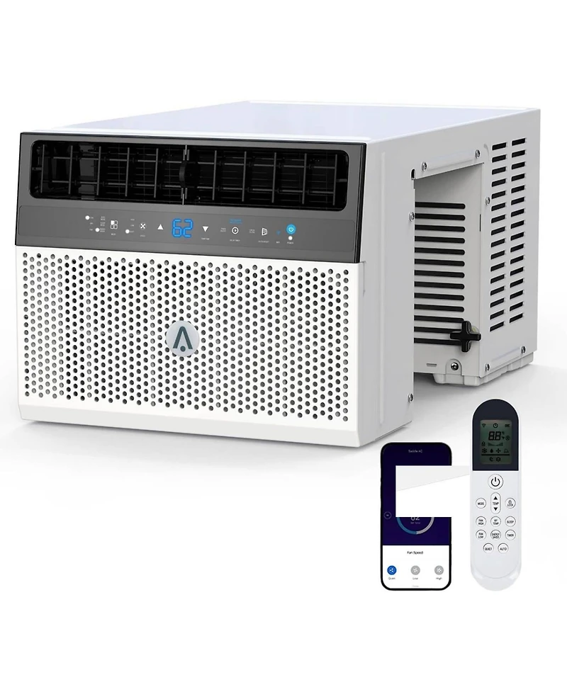 Xo U-Shaped 3 in 1 6000 Btu Window Air Conditioner with Remote and WiFi App Control for Office, Bedroom, 115V