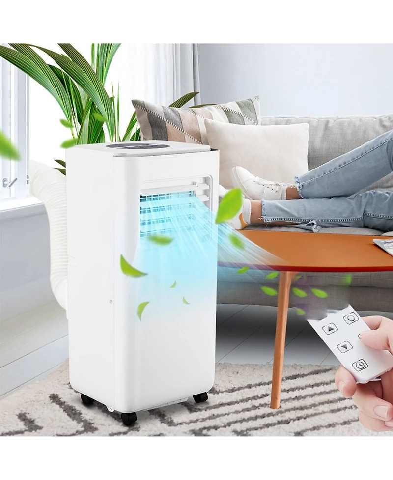 Xo 10000 Btu 3-in-1 Portable Air Conditioner for Bedroom, Cools Up to 450 Sq. ft. with Dehumidifier, Secure Hose and Tool-Free Window Kit