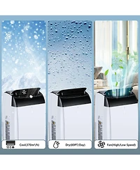 Xo 12000 Btu Portable Air Conditioners with Cooling, Dehumidifying, and Fan Functions for Up to 550 sq. ft. Rooms