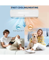 Xo 12000 Btu Mini Split Air Conditioner and Heat Cool Up to 750 Sq.Ft, 19 SEER2 115V Ductless Air Conditioner