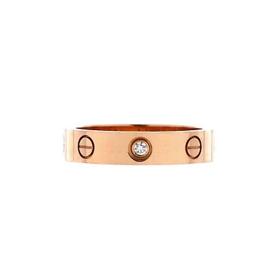 Pre-Owned Cartier Love Wedding Band 1 Diamond Ring