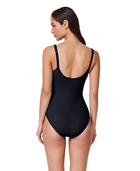 Profile by Gottex Women's Tutti Frutti Shirred Peasant One Piece