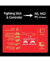 Brook Wingman Ns Lite Wireless Controller Adapter for Nintendo Switch, Nintendo Switch 2 and Pc
