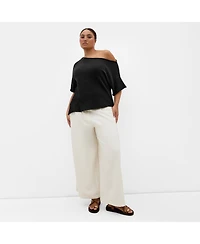 City Chic Women's One Shoulder Knit Top